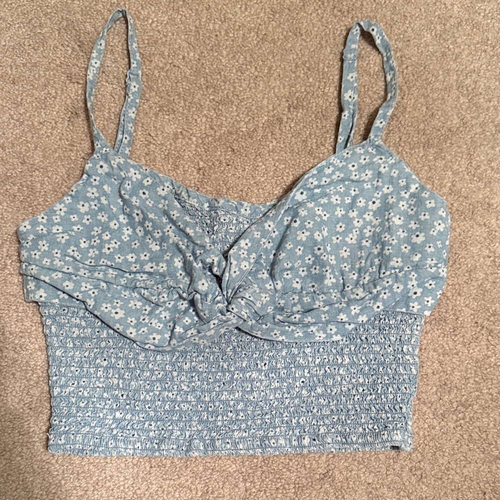 Floral Blue Women's Top